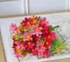 Simulering Artificiell liten Daisy Plastic Fake Flower 28 Head Jumping Orchid Chrysanthemum Garden Decoration Small Wild Chrysanthemum Silk Flower