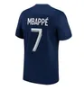 Maillots de Football Soccer Mbappe Kids Jerseys 2023 2024 Football Kit Mbappe Soccer Jersey 23 24 New Paris Boys Set Uniform Shorts