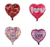 18 Zoll herzförmige Luftballons für Hochzeit, Valentinstag, „Ich liebe dich“, Aluminiumfolie, Heliumballon, Hochzeitsfeier, Dekoration, C407