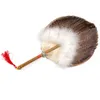 Chinese Natural Goose Ventilador Hand Real Feather Dance Fan Abanicos Para Boda Eventail A Main