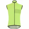 Hoge kwaliteit lichtgewicht fiets windvest waterdicht fietsen gilet heren windscherm mouwloos jasje 3 achterzakken fiets uitloper