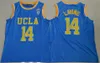 UCLA Bruins College Basketball Kevin Love Jersey 42 Reggie Miller 31 Bill Walton 32 Zach LaVine 14 Russell Westbrook 0 Lonzo Ball 2 All Stitched University NCAA