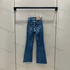 Slim Jeans Womens High Waisted Micro Stretch Fashion Bell Bottoms Casual Blue Pants