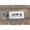 Creative Leather Key Ring Accessories Singer Inspired Keychains 2PC Pack Friends Gift