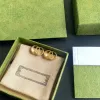 クラシック14Kゴールドレタースタッドイヤリングアレテスオレッキーニ女性ファッションシンプルなデザイナージュエリー高品質の箱