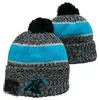 CAROLINA Beanie Beanies SOX LA NY North American Baseball Team Side Patch Winter Wool Sport Knit Hat Pom Skull Caps A5