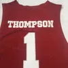 Вашингтон штата Cougars College 1 Klay Thompson Jersey Basketball Team Color красная вышивка и швейная дышащая университет для спортивных фанатов Pure Cotton NCAA