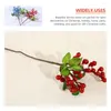 Party Decoration 5 Pcs Artificial Berries Flower Wedding Holiday Crafts Decorations Christmas DIY Wreath Vase Season Branch