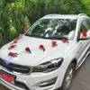 Decoratieve bloemen Simulatie Auto Hoofdbloembruiletbenodigdheden Hoofdlay-outset Witte Europese stijl Subteam Volledig