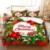 Bedding sets Christmas Duvet Cover Set Duvet Cover Bedding Set One Quilt Cover with Two Pillowcases for Children Adult Single and Double 231101