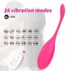 Massaggiatore giocattolo del sesso Massaggiatore per adulti Vibratore wireless per donna Rilevamento automatico Palla Kegel Stimolatore del punto g Geisha vaginale s per