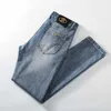 Jeans 2022 Pantaloni elasticizzati casual da uomo con stampa slim fit di marca di moda da uomo