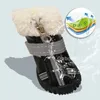 Beschermende schoenen voor huisdieren Winterhond Regenbestendig Warme snowboots Kleine honden Leer Antislip Slijtvast voor ChiHuaHua York Puppy 231031