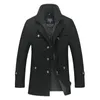 Misturas de lã masculina de alta qualidade casacos de inverno masculino negócios casual trench men cashmere jaquetas sobretudos 5 y231031