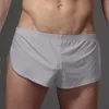 Cuecas dos homens leve suave boyshort sexy confortável casual cor sólida roupa interior em voz alta calças boxers shorts casa esportiva