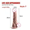 Sex Toy Massager Adult Massager Realistic Dildo Big Penis with Suction Cup Soft Skin Feels G-spot for Women Suitable Female Masturbation