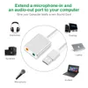 Aluminiumlegering Extern bärbar datorljudkort USB 2.0 Virtuell 7.1 Kanal Audio Adapter med tråd för PC Mac med boxpaket