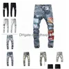 20SS Jeans para hombre Diseñador Murió Ripped Biker Slim Fit Motocicleta Denim para hombres S Moda Jean Mans Pantalones Pour Hommes 2022 High Drop Deli DHQGS