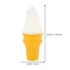 Party Decoration 2 Pcs Simulation Ice Cream Adorable Toy Mini Dollhouse Accessories Ice-cream Po Prop Props Small Lovely Fake Food Decor