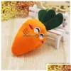 Dog Toys & Chews Dog Toys Chews Carrot Plush Chew Squeaker Toy Vegetables Shape Pet Puppy Drop Delivery Home Garden Supplies Home Gard Dhcuf