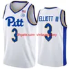 Kolej Basketbol Pittsburgh Panthers Jersey 2 Blake Hinson 11 Jamarius Burton 0 Nelly Cummings 3 Greg Elliott 4 John Hugley IV IV Dikişli Spor NCAA