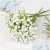 Dekorative Blumen Kränze dekorative Blumen 1/2pcs weiße Gypsophila künstliche Babybreath Blume Hochzeit DIY Bouquet Dekoration A DH9WQ