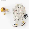 Jumpsuits Sanlutoz dragkedja söt vinter baby rompers pingvin tryck fleece långärmad spädbarn jumpsuits kläder varm mysig koreansk stylel231101