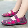 Klänningskor Kvinnor Sandaler Handgjorda vävda plattskor Kvinna Summer Fashion Beteckna Casual Slip-On Colorful Female Footwear Loafers 231031