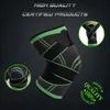 Elbow Knee Pads WOSWEIR 1PC Sports Kneepad Men Pressurized Elastic Knee Pads Support Fitness Gear Basketball Volleyball Brace Protector 231101