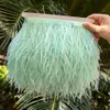 8-10 CM Feather Trims Ribbon for Party Wedding Dress Sewing Accessory Natural Ostrich Plumas Fringe Costume Crafs