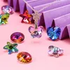 Corazón multicolor Costilla colgante de vidrio Beedfly Charmas de estrella de cristal para mujeres Joyas haciendo collares de bricolaje hallazgos de aretes de moda