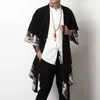 Roupas étnicas japonesas quimono cardigan homens haori yukata masculino samurai traje jaqueta mens de camisa kk001 2303331