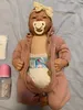 Dolls NPK 19inch Already Painted Finished Reborn Baby Doll Levi Awake Sleeping born 3D Skin Visible Veins 231031