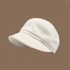 Berets Ladies Corduroy Hat Breathable Warm Dome Stylish Women's Sboy Beret Versatile Winter Fashion For Comfortable