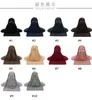 Etniska kläder muslimska traditionella ansiktsskydd hijab hatt dra på islamisk huvud halsduk niqab bön khimar sjalar turban kvinnliga tillbehör