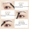 Eyebrow Enhancers Judydoll 3-Dimensional Eyebrow Powder 3-Color Eyebrow Powder Cosmetics Face Brows Makeup Multiple Purposes Women Beauty 231031