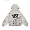 2023 masculino rrr123 chaopai high street nevoeiro solto lavagem masculina velho contraste cor graffiti carta hoodie