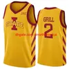 College Iowa State Cyclones Basketball 22 Gabe Kalscheur Trikots 2 Caleb Grill 21 Osun Osunniyi 5 Aljaz Kunc 3 Tamin Lipsey 13 Jaren Holmes Mann Frau Jugend