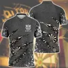 Мужские рубашки-поло для мужчин, забавные проигрыватели с 3D принтом в стиле Харадзюку, уличная одежда, повседневные рубашки с лацканами и пуговицами, свободные топы с короткими рукавами 2023