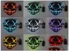 Feestmaskers Horror Led Lichtgevend Gloeiend Halloween Masker Neon El Hallowmas Masque Maskerade Cosplay Donker Grappig Benodigdheden Vtm0642 Dro6765746