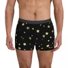 Underpants Gold Star Underwear Stars Pattern Men Boxer Brief Comfortable Trunk Sublimation Plus Size