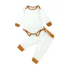 Clothing Sets 018M Babies Boys Clothes Set Infant Girls TShirts Tops Long Pants 2Pcs Spring Autumn Suits 230331