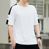 Camas de camisetas masculinas Men t-shirt Mangas curtas Tops Hip Hop High Street Tees Opendes Mens Casal Masculino Black White Grey Streetwear