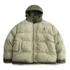 Мужские пуховые парки, японская толстая куртка, мужская двухсекционная однотонная хлопковая стеганая куртка с капюшоном, Harajuku, повседневное пальто большого размера, зимнее унисекс 231031