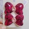 Hårtillbehör 2st Princess Sequin Diamond Bow Girls Lovely Hairpins Children Headwear Hairprip Clips Barrettes