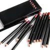 أقلام الرصاص الشفاه 12pcs مجموعة لطيفة مقاومة للماء طويلة الأمد Lip Lip Lipliner Pen Makeup Cosmetic 231031