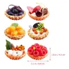 Feestdecoratie 6 stuks Dessert Model Desktop Speelgoed Ornamenten Home Shop Props Tafelblad Cake Decor Levensecht