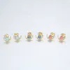 Earrings SANYU Green Pink Blue Fire Opal Stud For Women 925 Sterling Silver Fine Jewelry Party Boucle D'Oreille Femme SE0418