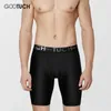 Caleçons Hommes Shorts Plus Taille Long Boxer Ropa Intérieur Hombre Confortable Homme Jambe Poche Cuecas Coton Sous-Vêtements 2502 231031