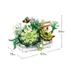 Blocs LOZ Fleur Éternelle Rose Sakura Cerisier Pot Plante Modèle 3D DIY Mini Briques Construction Jouet pour Enfants Cadeau Construire Moc 230331